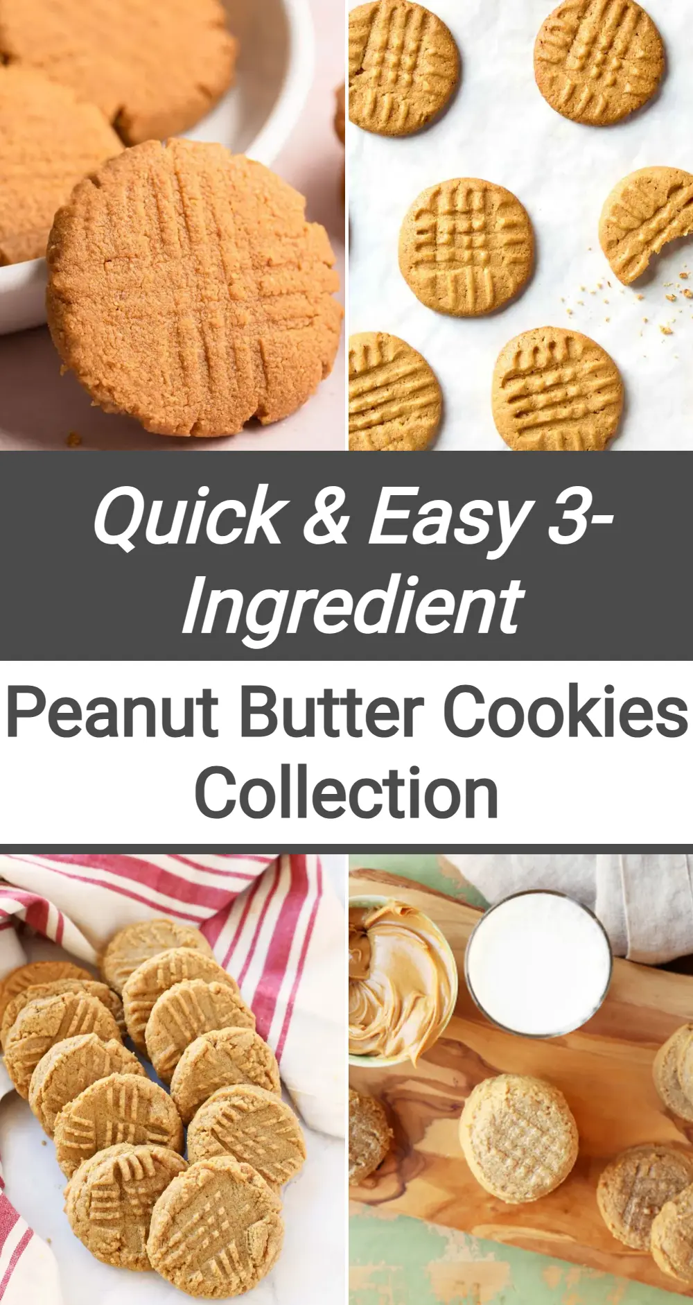 Photo of 3-Ingredient Peanut Butter Cookies