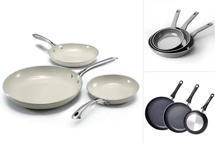 Detailed view of Best 8To12 Inch Ceramic Frying Pan Set