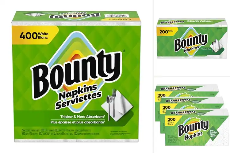 Detailed view of 10 Best Absorbent Bounty Napkins for Easy Cleanups