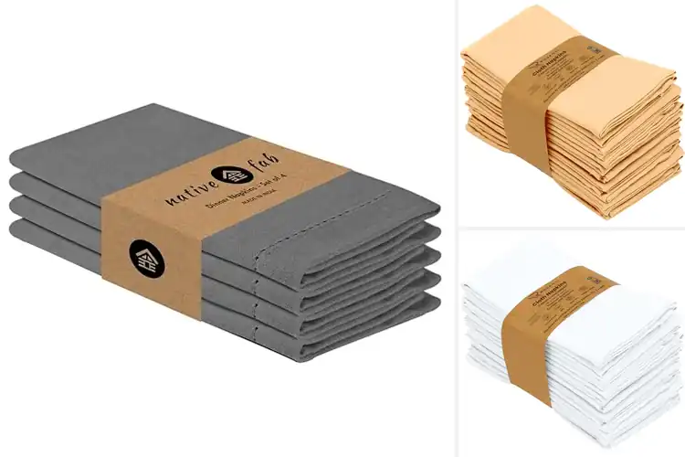 Detailed view of 10 Best Absorbent Napkin Sets: Soft, Durable, and Elegant