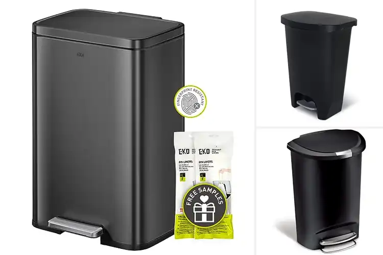 Detailed view of 10 Best Black Kitchen Trash Cans for Style & Function