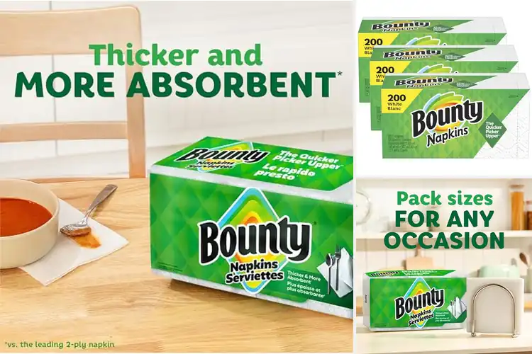 Detailed view of 10 Best Bounty Napkins Bulk Packs: Strong & Soft Value