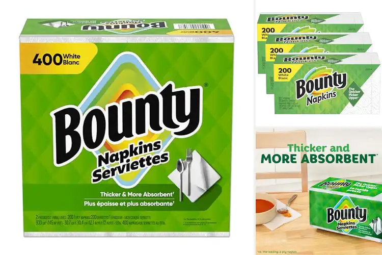 Detailed view of 10 Best Bounty Napkins Bulk: Quick Spill Cleanup & Savings