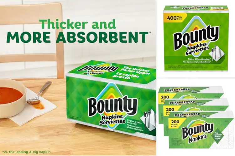 Detailed view of 10 Best Bounty Paper Napkins For Messes: Quick Clean