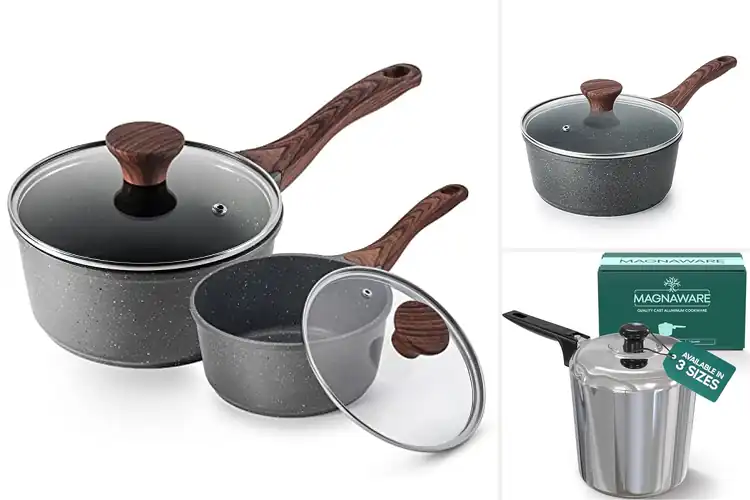 Detailed view of Best Cast Aluminum Core Sauce Pan