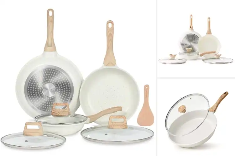 Detailed view of Best Ceramic Skillets With Lids