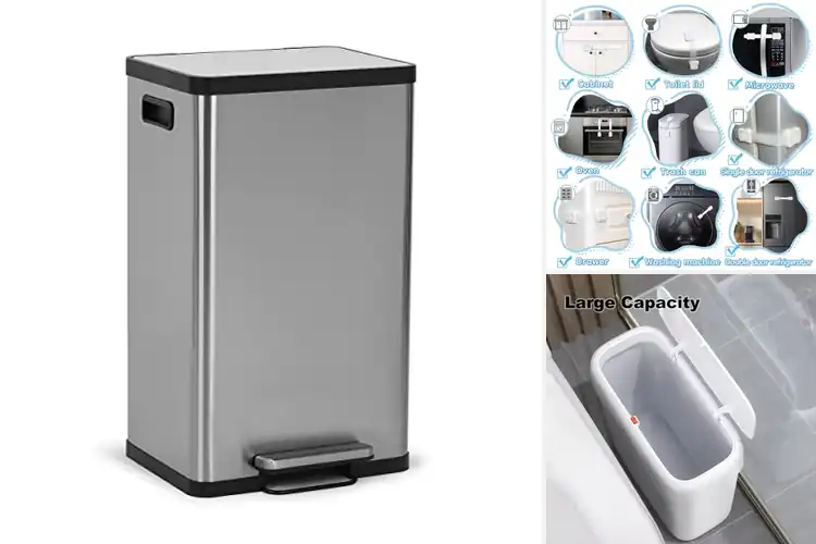 Detailed view of 10 Best Child Proof Trash Cans to Keep Kids Safe