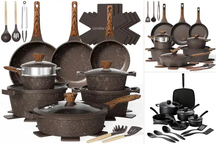Detailed view of Best Complete Pots And Pans Sets With Lids And Utensils