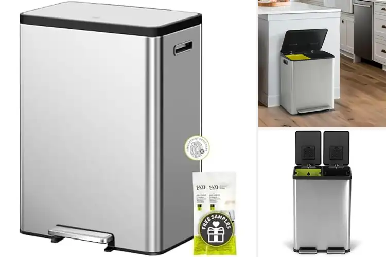Detailed view of 10 Best Dual Compartment Recycling Bins for a Tidy Home