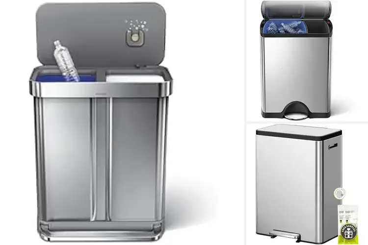 Detailed view of 10 Best Dual Compartment Trash Cans for Easy Waste Sorting