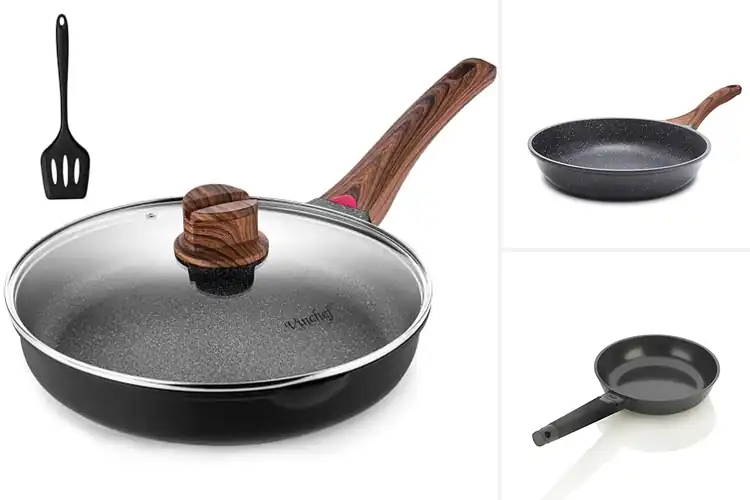 Detailed view of Best Durable Cast Aluminum Frying Pan