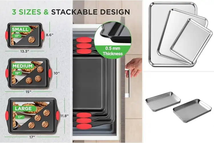 Detailed view of Best Easy Clean Baking Pans