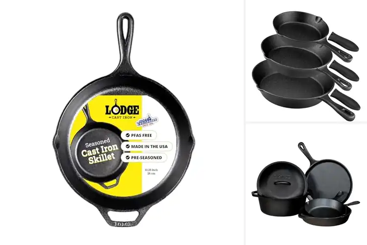 Detailed view of Best Easy Clean Cast Iron Skillets