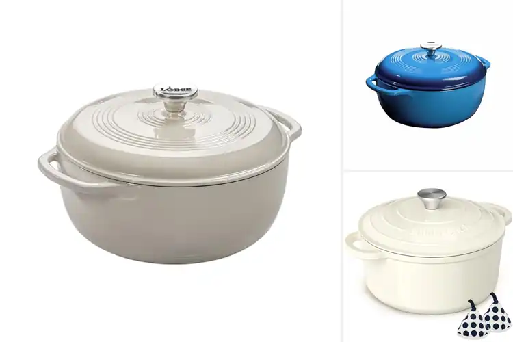 Detailed view of Best Easy Clean Enamel Cast Iron Dutch Oven