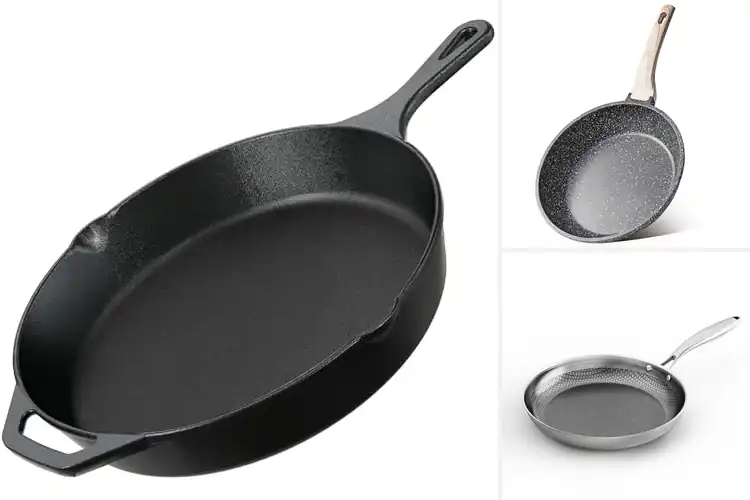 Detailed view of Best Even Heat Distribution Frying Pan