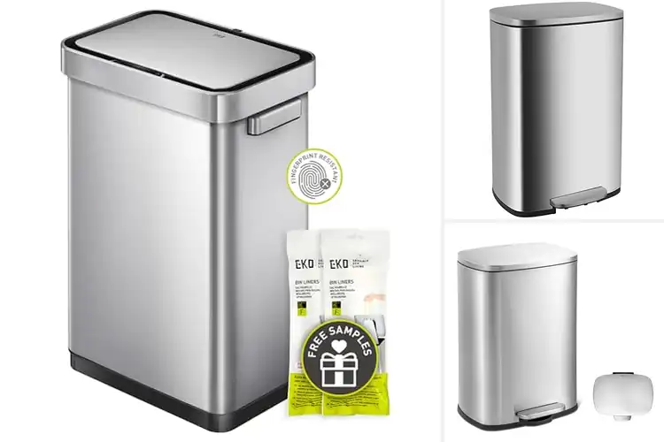 Detailed view of 10 Best Fingerprint-Proof Kitchen Cans for a Spotless Home