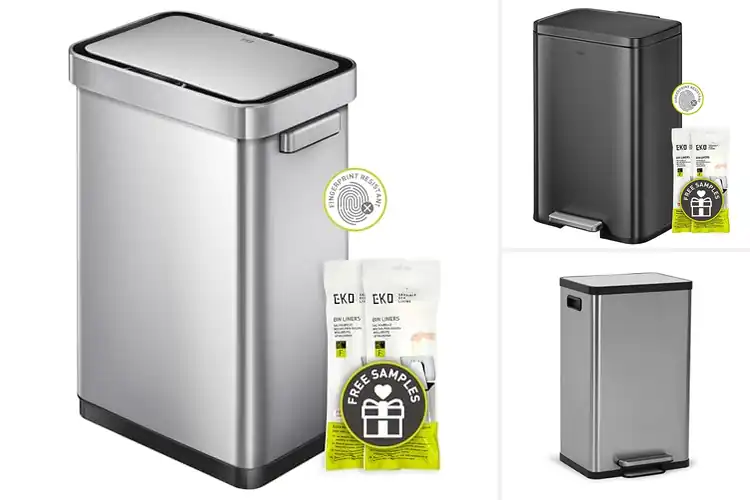 Detailed view of 10 Best Fingerprint-Proof Kitchen Trash Cans for a Clean Home