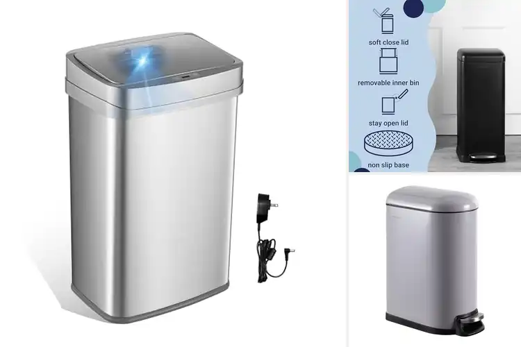 Detailed view of 10 Best Fingerprint Resistant Kitchen Cans for a Spotless Home