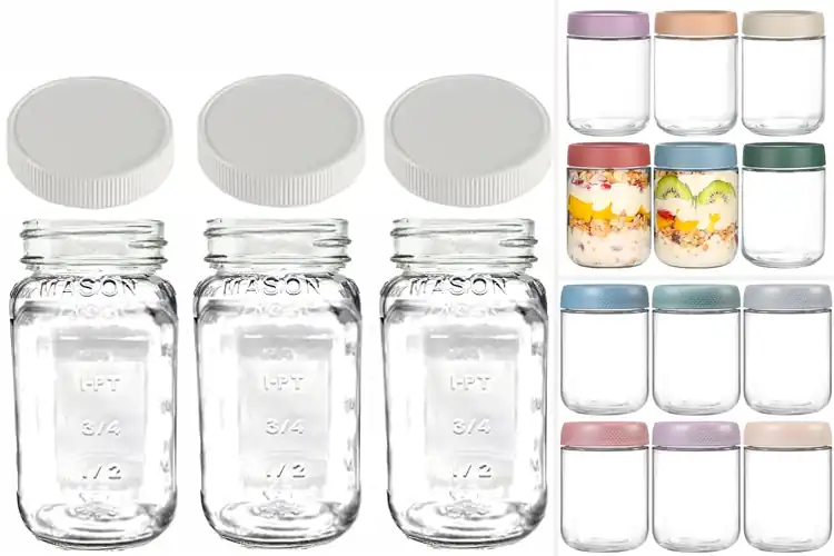 Detailed view of Best Glass Mason Jar BPA Free