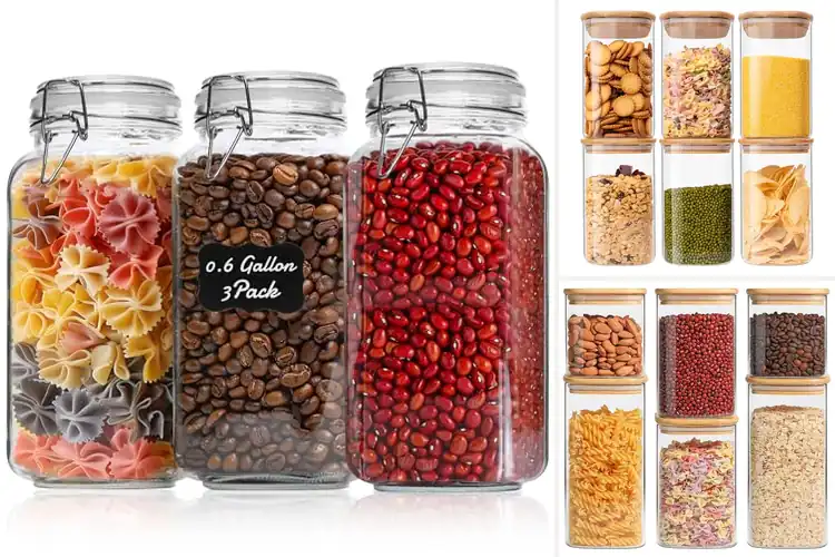 Detailed view of Best Glass Storage Jars