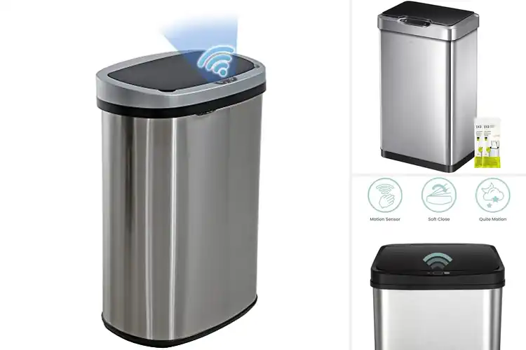 Detailed view of 10 Best Hands-Free Kitchen Trash Cans for Effortless Cleanup