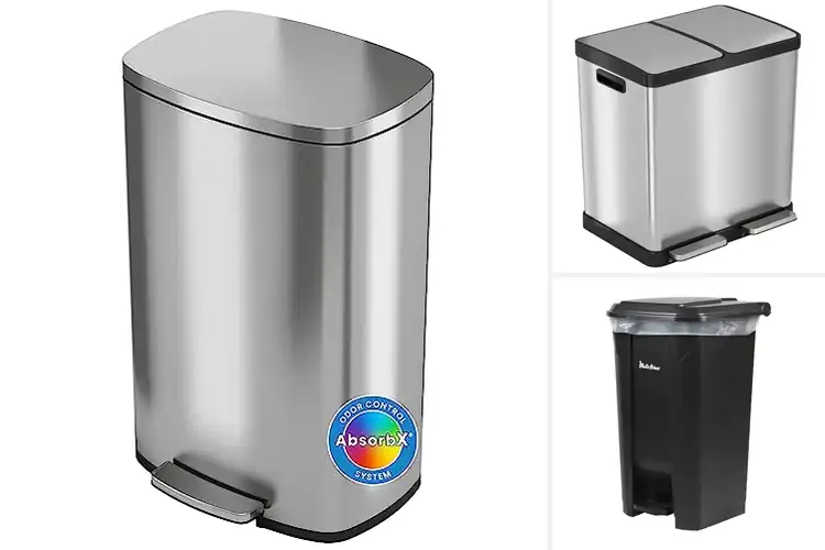 Detailed view of 10 Best Hands-Free Step Cans for Effortless Clean-Up