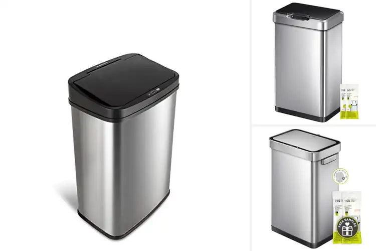 Detailed view of 10 Best Hands Free Trash Cans: Clean & Easy