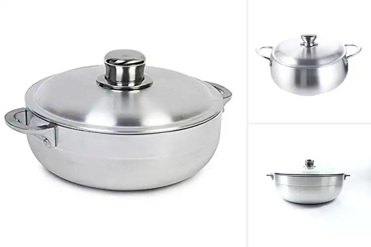 Detailed view of Best Heavy Gauge Aluminum Construction For Even Heating