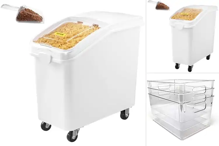 Detailed view of 10 Best High-Capacity Kitchen Bins for Effortless Storage