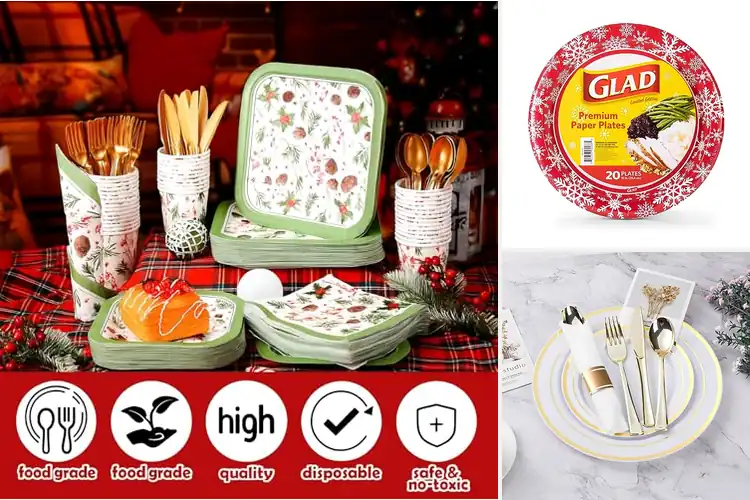 Detailed view of 10 Best Holiday Plates: Simplify Your Feast