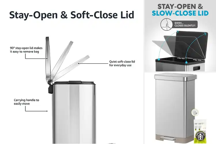 Detailed view of 10 Best Kitchen Pedal Bins for Effortless Clean-Up