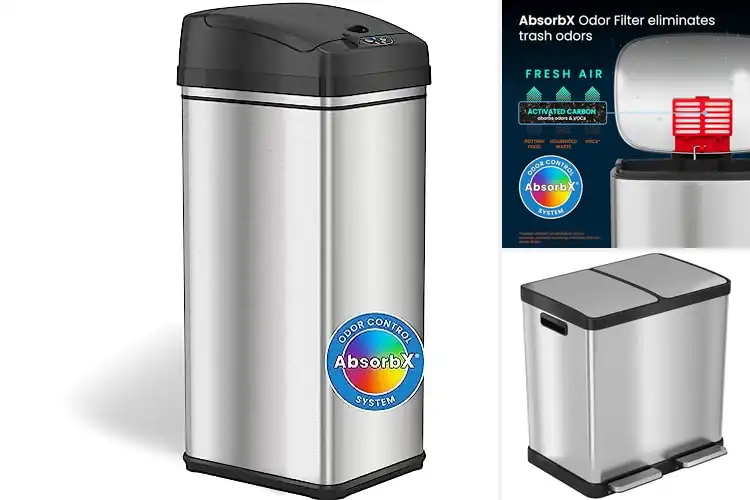 Detailed view of 10 Best Kitchen Stainless Steel Bins for a Tidy Home
