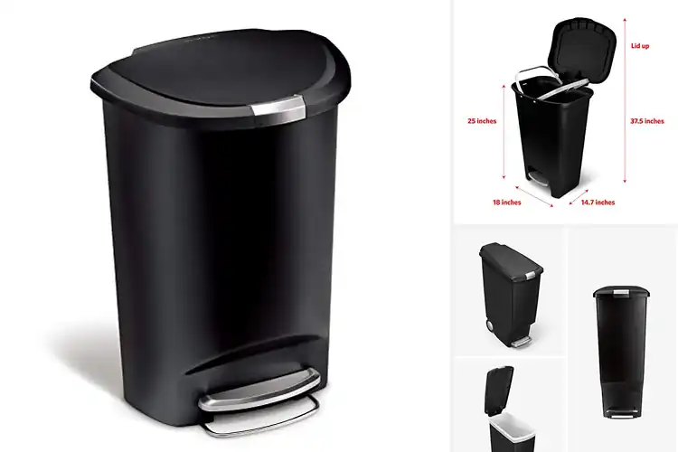 Detailed view of 10 Best Kitchen Step Cans for Effortless Cleanliness