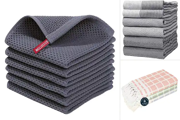 Detailed view of 10 Best Kitchen Towels that Absorb, Dry Fast & Stay Soft