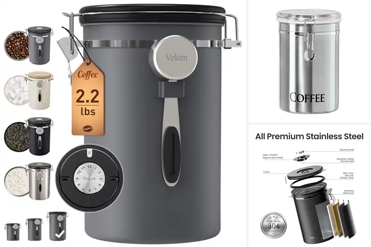 Detailed view of 10 Best Large Canister Coffees: Keep Beans Fresh