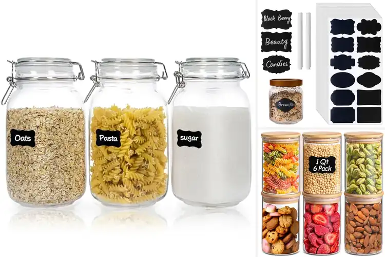 Detailed view of Best Mason Jars for Pantry Organization