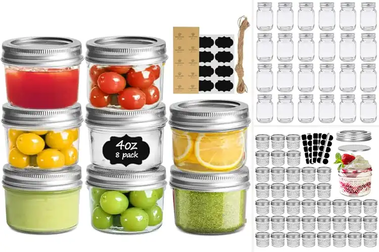 Detailed view of Best Mini Mason Jars