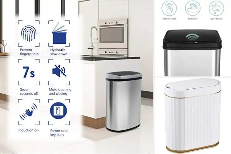 Detailed view of 10 Best Motion Sensor Trash Cans for Effortless Cleaning