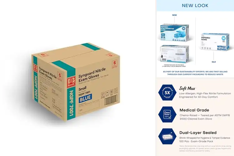 Detailed view of 10 Best Nitrile Gloves: Strongest & Most Comfortable