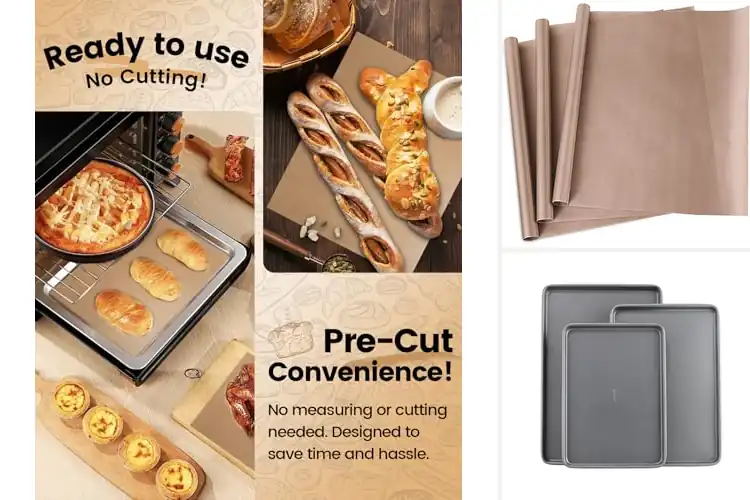 Detailed view of Best Non-Stick Sheets: Effortless Cooking & Baking Made Easy