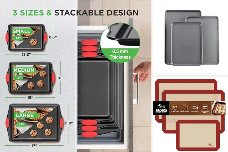Detailed view of 10 Best Nonstick Baking Sheets: Effortless Cleanup