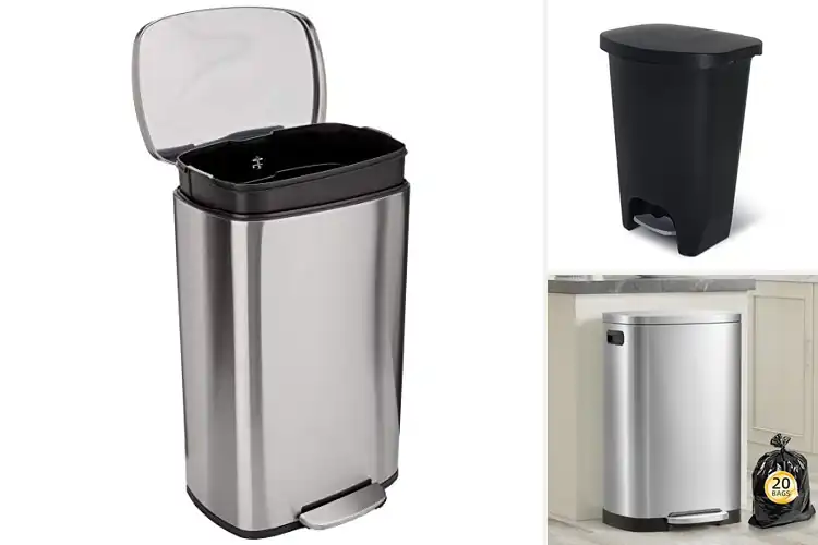 Detailed view of 10 Best Pedal Trash Cans for Effortless, Hands-Free Cleaning