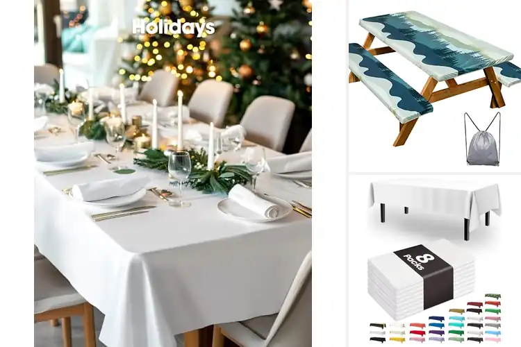 Detailed view of 10 Best Picnic Tablecloths: Stay Dry and Clean on Your Picnic