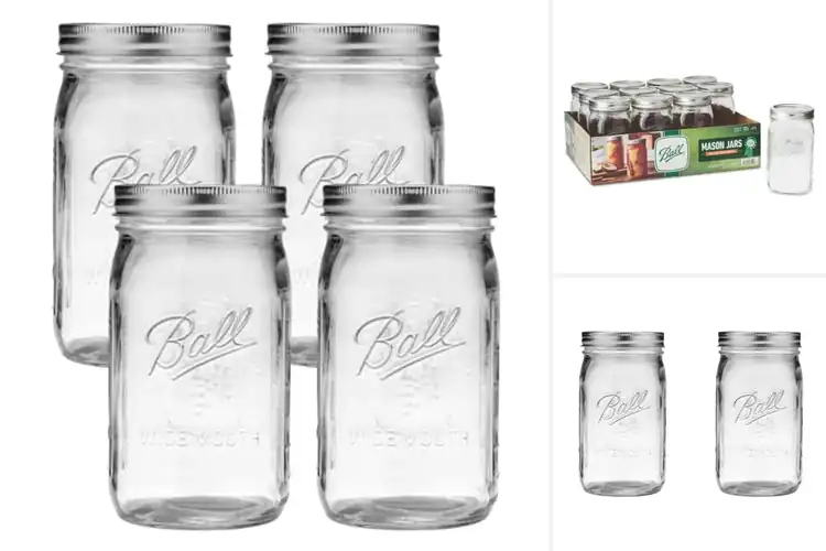 Detailed view of Best Quart Mason Jars