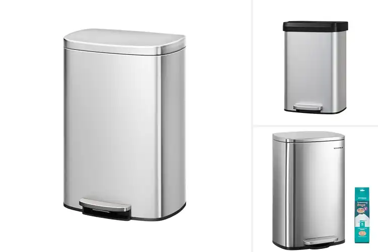 Detailed view of 10 Best Rustproof Stainless Steel Kitchen Trash Cans You Need
