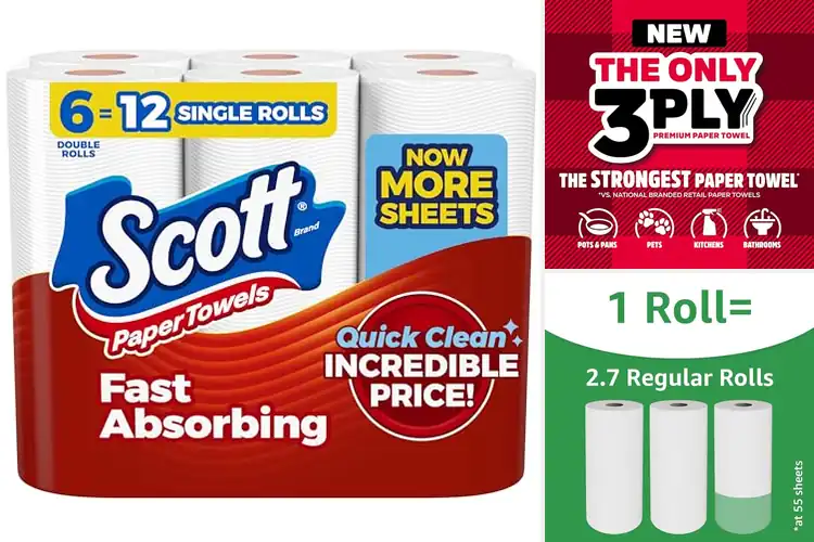 Detailed view of 10 Best Size Paper Towels: Strong & Absorbent