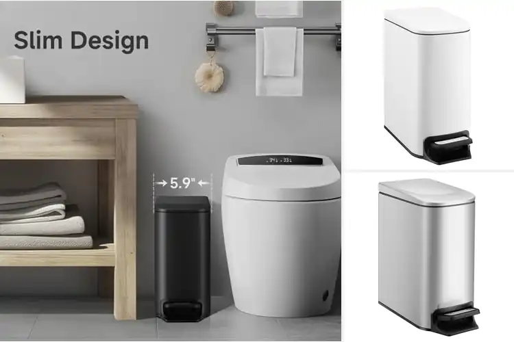 Detailed view of 10 Best Soft-Close Lid Trash Cans: Stylish and Convenient