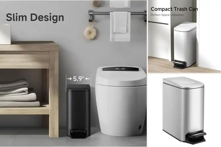 Detailed view of 10 Best Soft Close Pedal Bins for Quiet, Tidy Homes