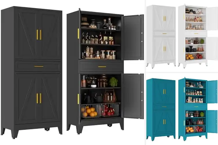 Detailed view of 10 Best Space Saving Kitchen Cabinets: Organize with Ease