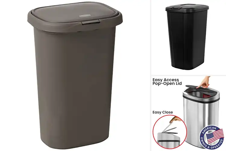 Detailed view of 10 Best Spring Top Kitchen Trash Cans for Effortless Clean-Up